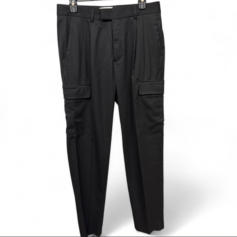 ***Topman Men’s Black Slim Fit Cargo Pants Trousers W32 L34 ASOS - Picture 2 of 9